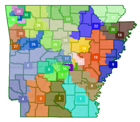 2023 Senate Districts Map